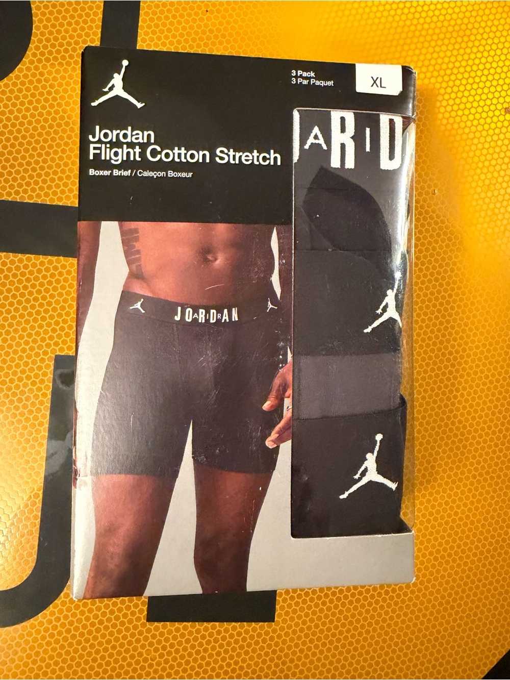 Jordan Flight Cotton Stretch Boxer Briefs - Black (3 Pack)🏀 Size XL